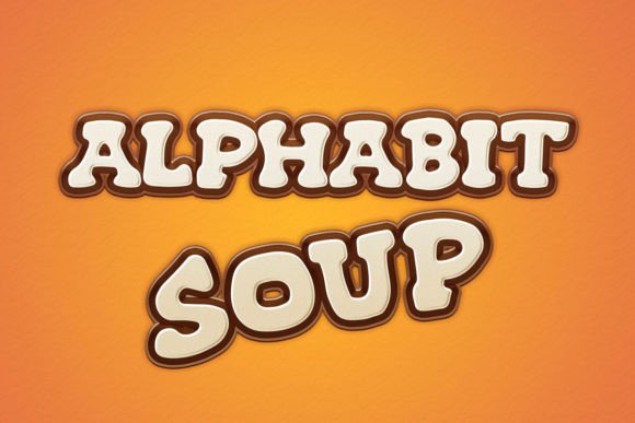 Alphabit Soup: A Playful Display Font for Editorial Charm