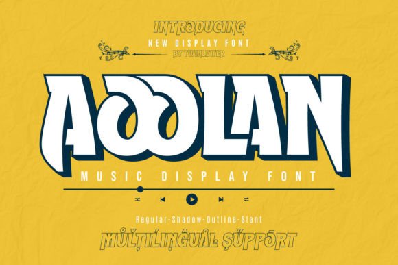 Aoolan: A Display Font for Creative Expression