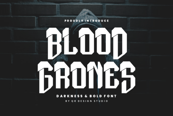 Blood Grones Display Font for Bold Brand Identity