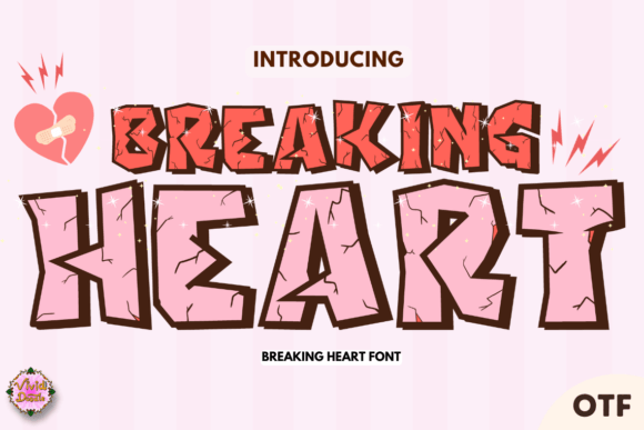 Breaking Heart: A Handwritten Display Font for Your Brand