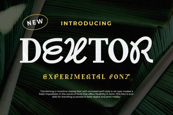 Dextor: A Display Font for Editorial Design Projects