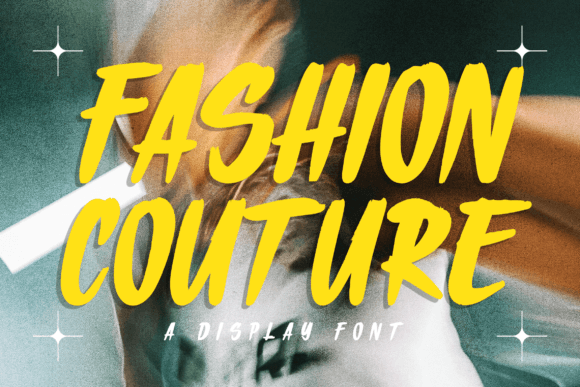 Fashion Couture: Bold Brush Display Font for Campaign Visuals