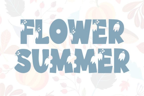 Flower Summer Font for Creative Makers