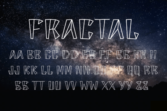 Fractal Font for Creative Design