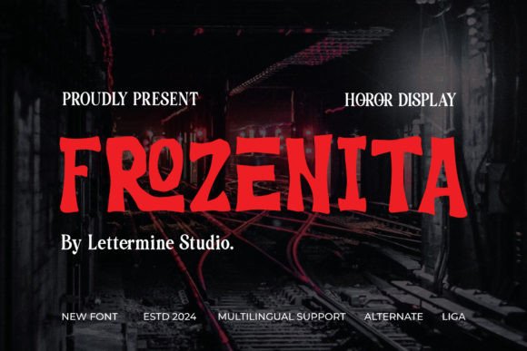 Frozenita: A Captivating Display Font for Editorial Design and Content Branding