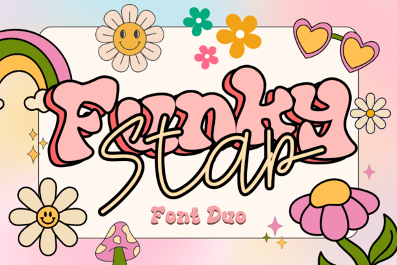 Funky Star Duo Font