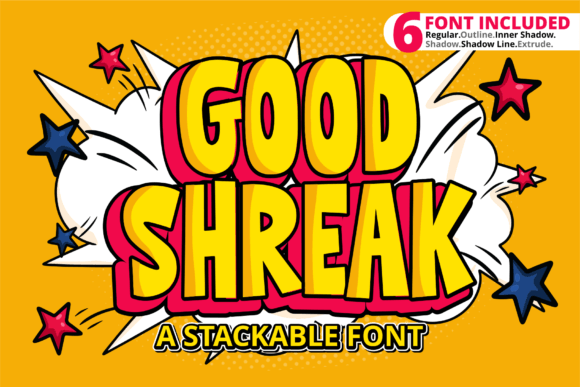 Good Shreak: A Friendly Display Font for Crafters and Product Makers