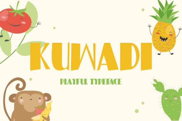 Kuwadi: A Playful Display Font for Whimsical Brand Projects