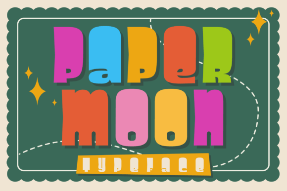 Paper Moon Font for Creative Projects