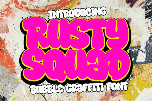 Rusty Squad: A Unique Display Font for Authentic Brand Identity