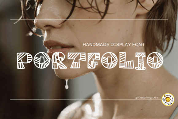 Stripey Handmade Display Font for Unique Web Branding
