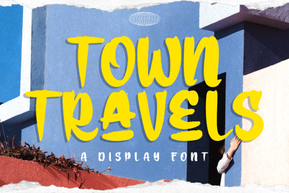 Town Travels Display Font for Bold Editorial Headlines and Branded Publications