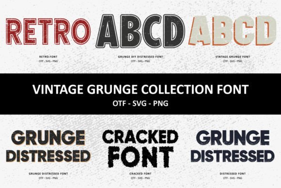 Vintage Grunge Collection Font