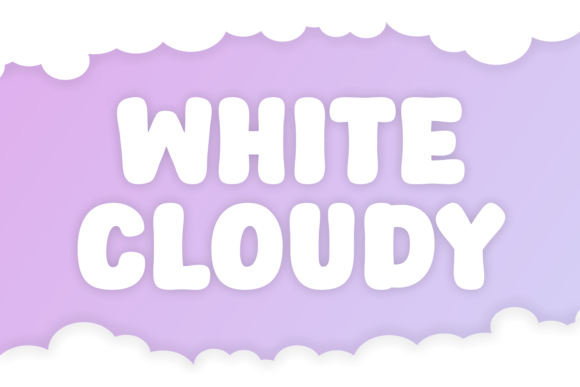 White Cloudy Font Review